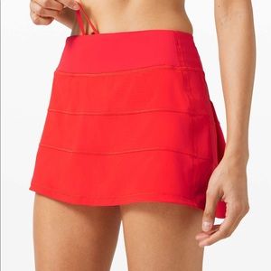 Red pace rival skirt